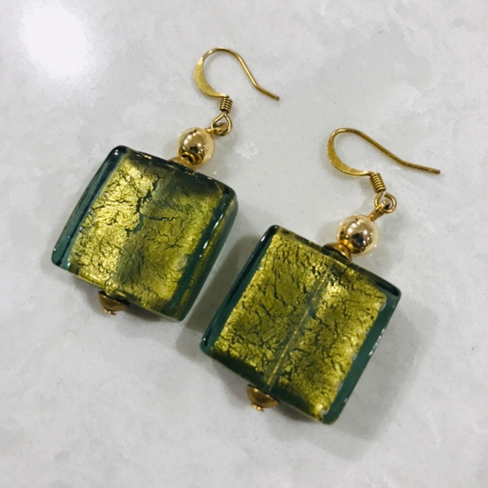Italian Blown Glass Earrings